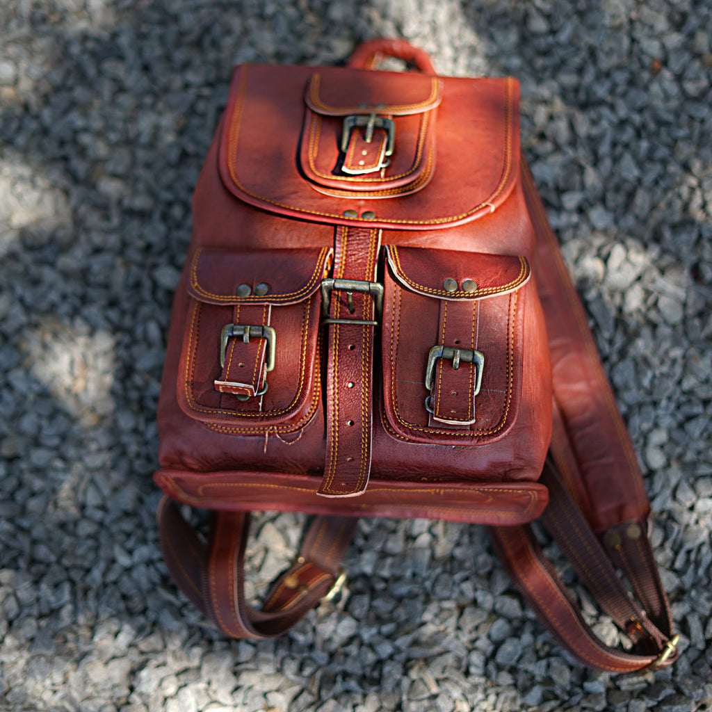 Classy Leather Bags Victoria Small Cute Backpack SpadezStore