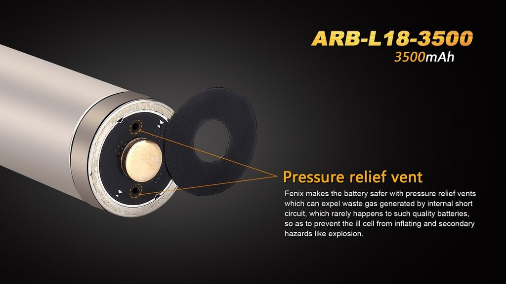 Fenix ARB-L18-3500 High-Capacity 18650 Battery - 3500mAh SpadezStore