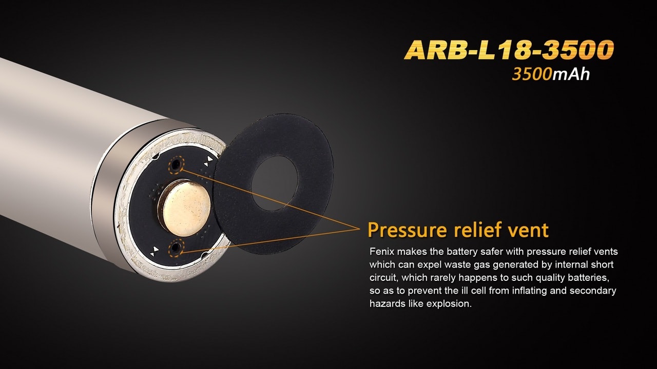 Fenix ARB-L18-3500 High-Capacity 18650 Battery - 3500mAh SpadezStore