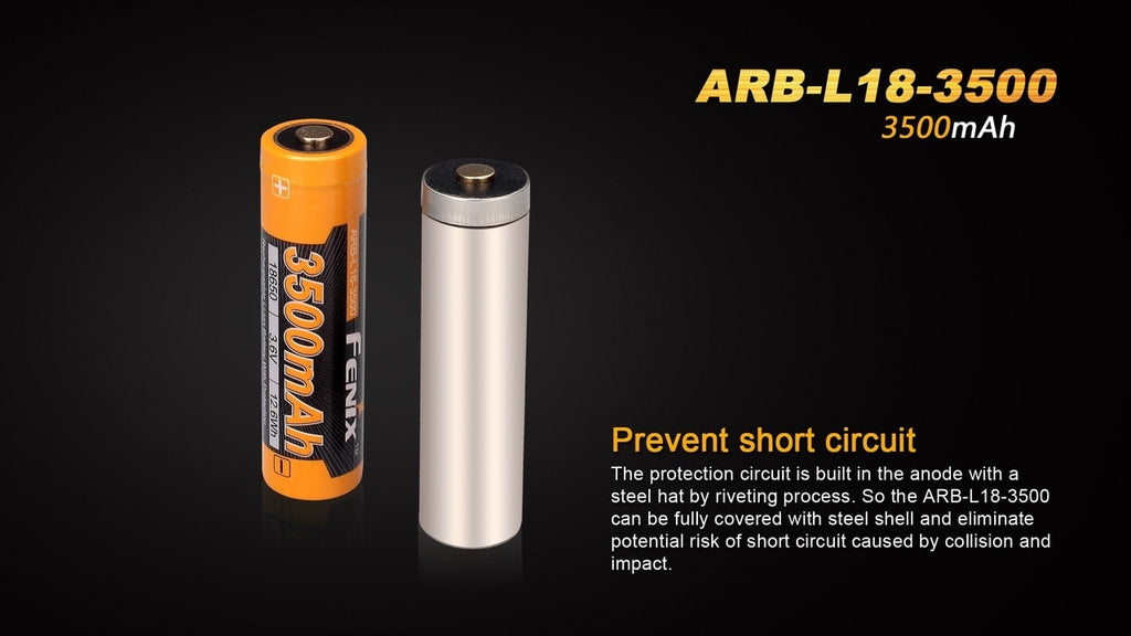 Fenix ARB-L18-3500 High-Capacity 18650 Battery - 3500mAh SpadezStore