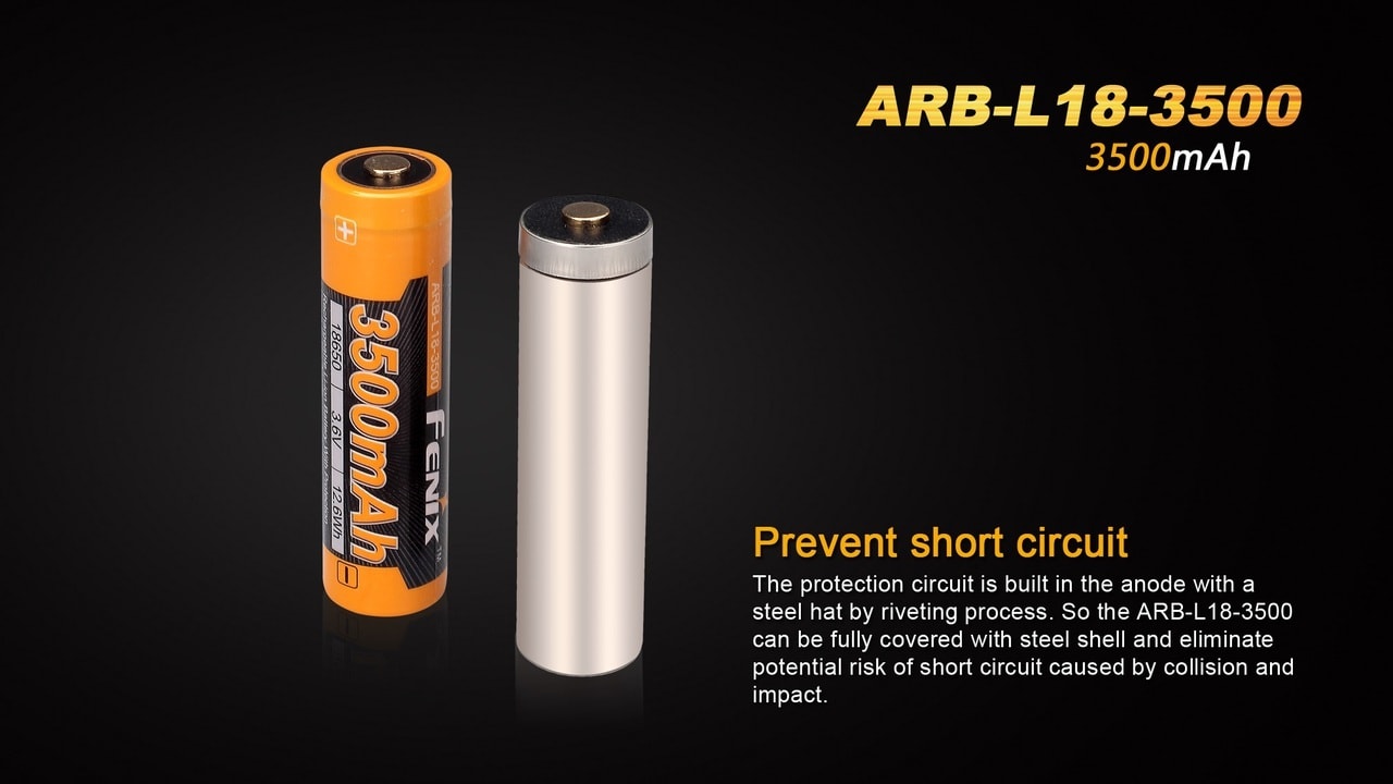 Fenix ARB-L18-3500 High-Capacity 18650 Battery - 3500mAh SpadezStore