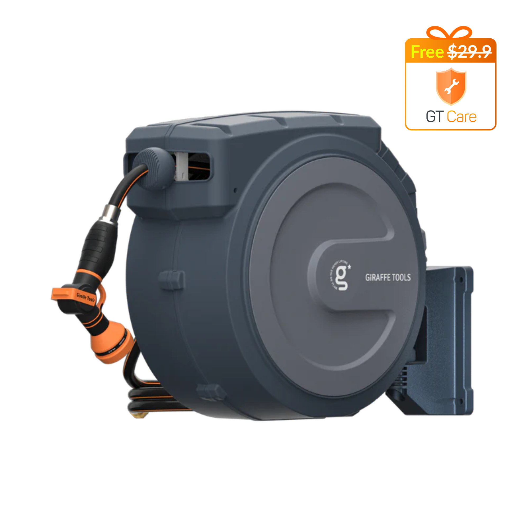 Giraffe Tools Retractable Garden Hose Reel-1/2in-78ft SpadezStore