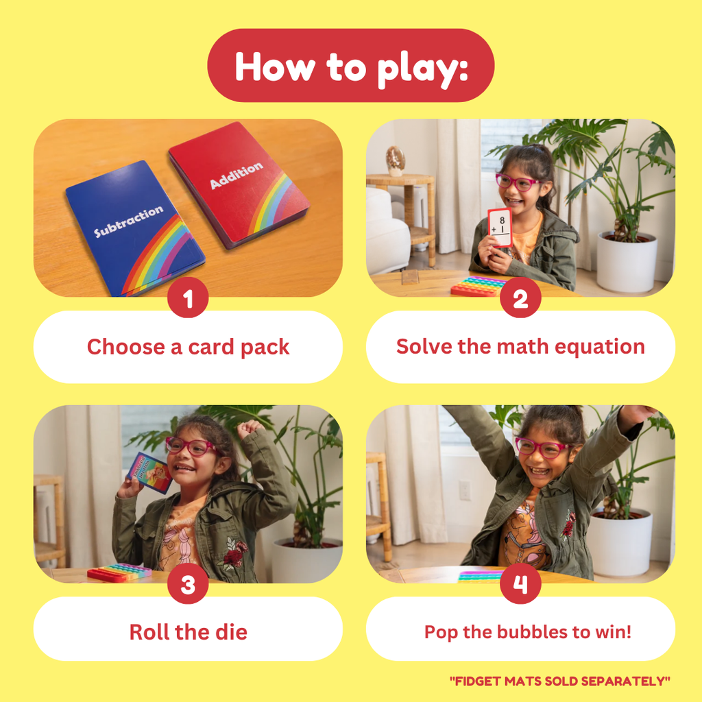 The Fidget Games Pre-K & Kindergarten Addition & Subtraction Card Pack