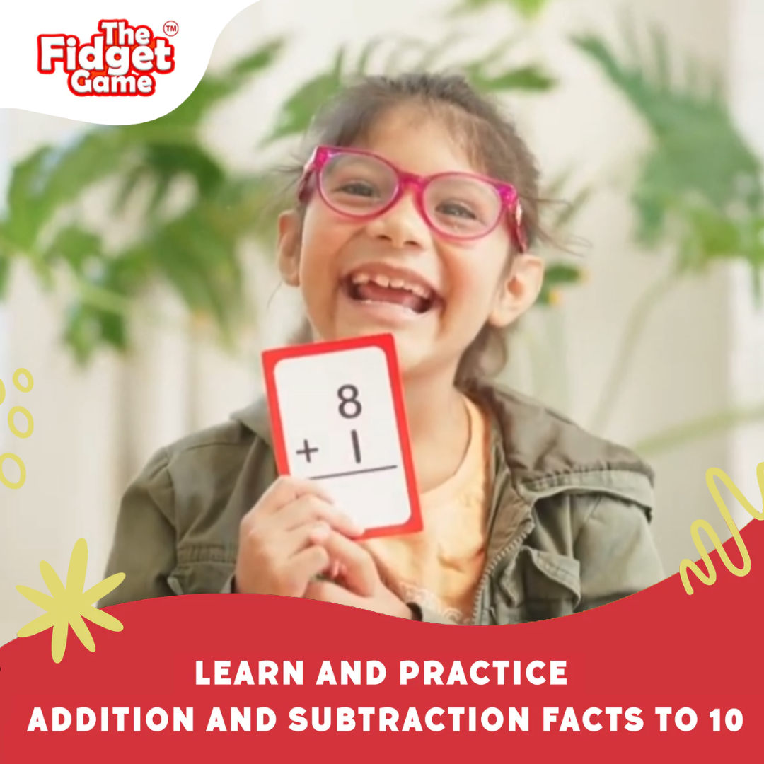 The Fidget Games Pre-K & Kindergarten Addition & Subtraction Card Pack SpadezStore