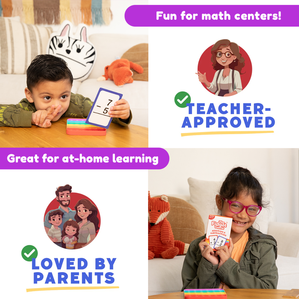 The Fidget Games Pre-K & Kindergarten Addition & Subtraction Card Pack