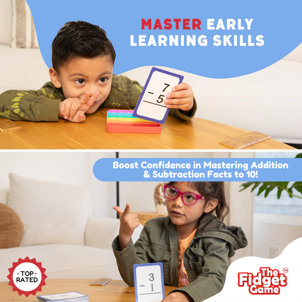 The Fidget Games Pre-K & Kindergarten Addition & Subtraction Card Pack