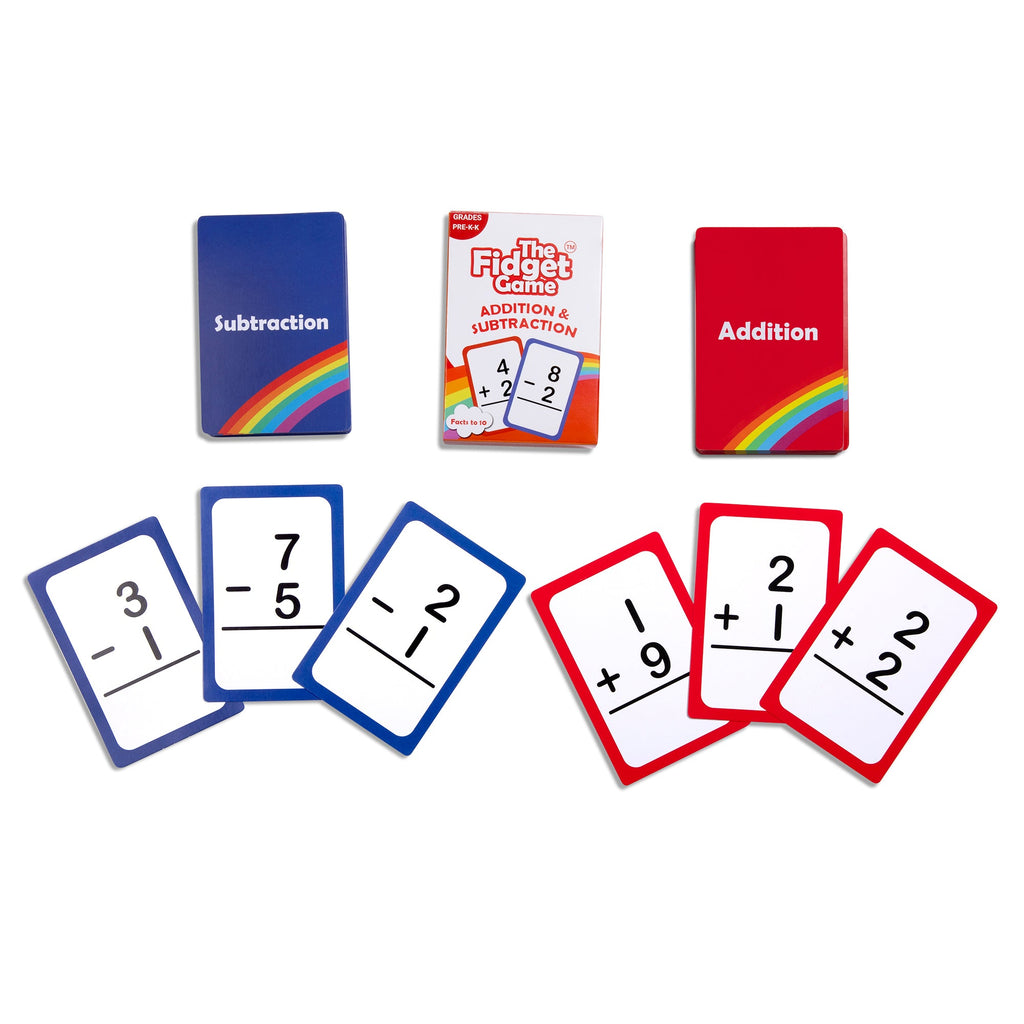 The Fidget Games Pre-K & Kindergarten Addition & Subtraction Card Pack SpadezStore