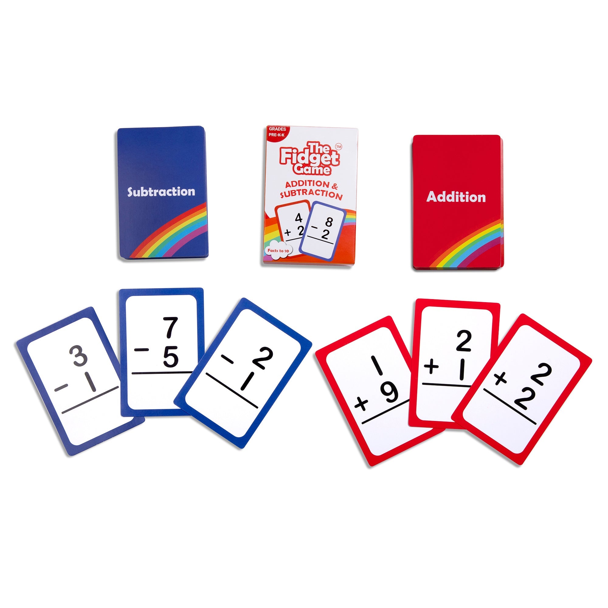 The Fidget Games Pre-K & Kindergarten Addition & Subtraction Card Pack SpadezStore
