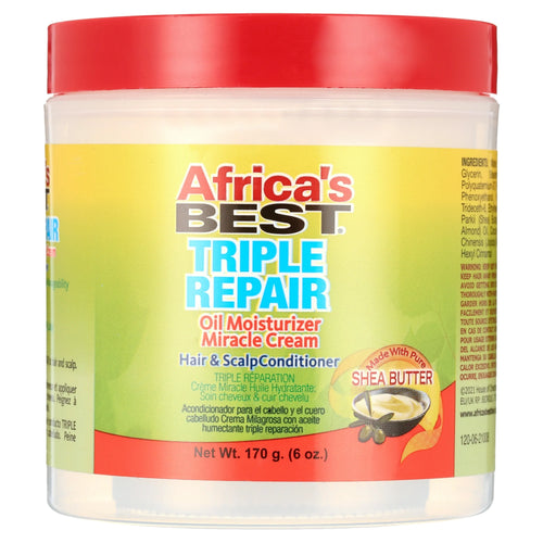 Africa's Best Triple Repair Oil Moisturizer Miracle Cream 6oz SpadezStore