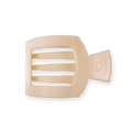 TELETIES Almond Beige Medium Flat Square Hair Clip