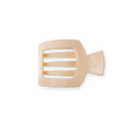 TELETIES Almond Beige Small Flat Square Hair Clip