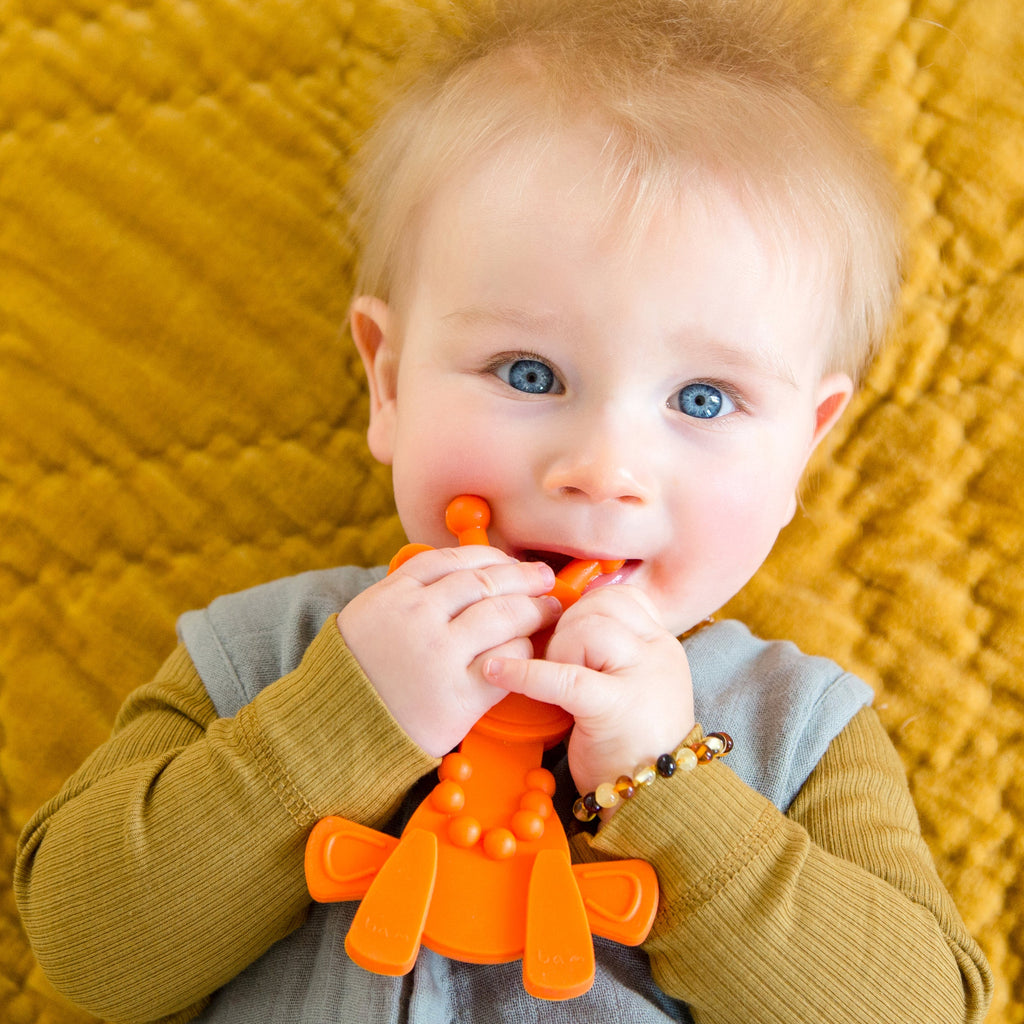 Little bamBAM Baby Teething Toy – Orange SpadezStore