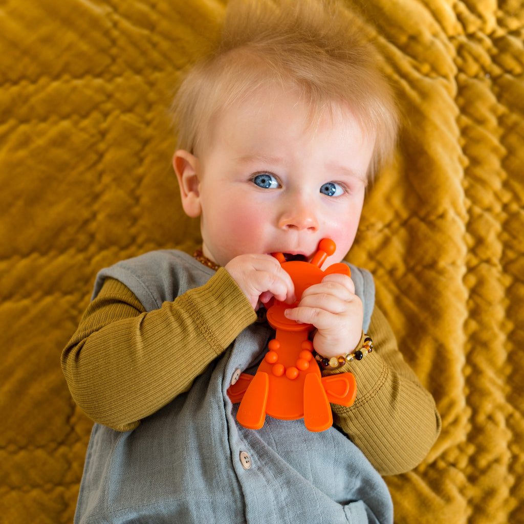 Little bamBAM Baby Teething Toy – Orange SpadezStore