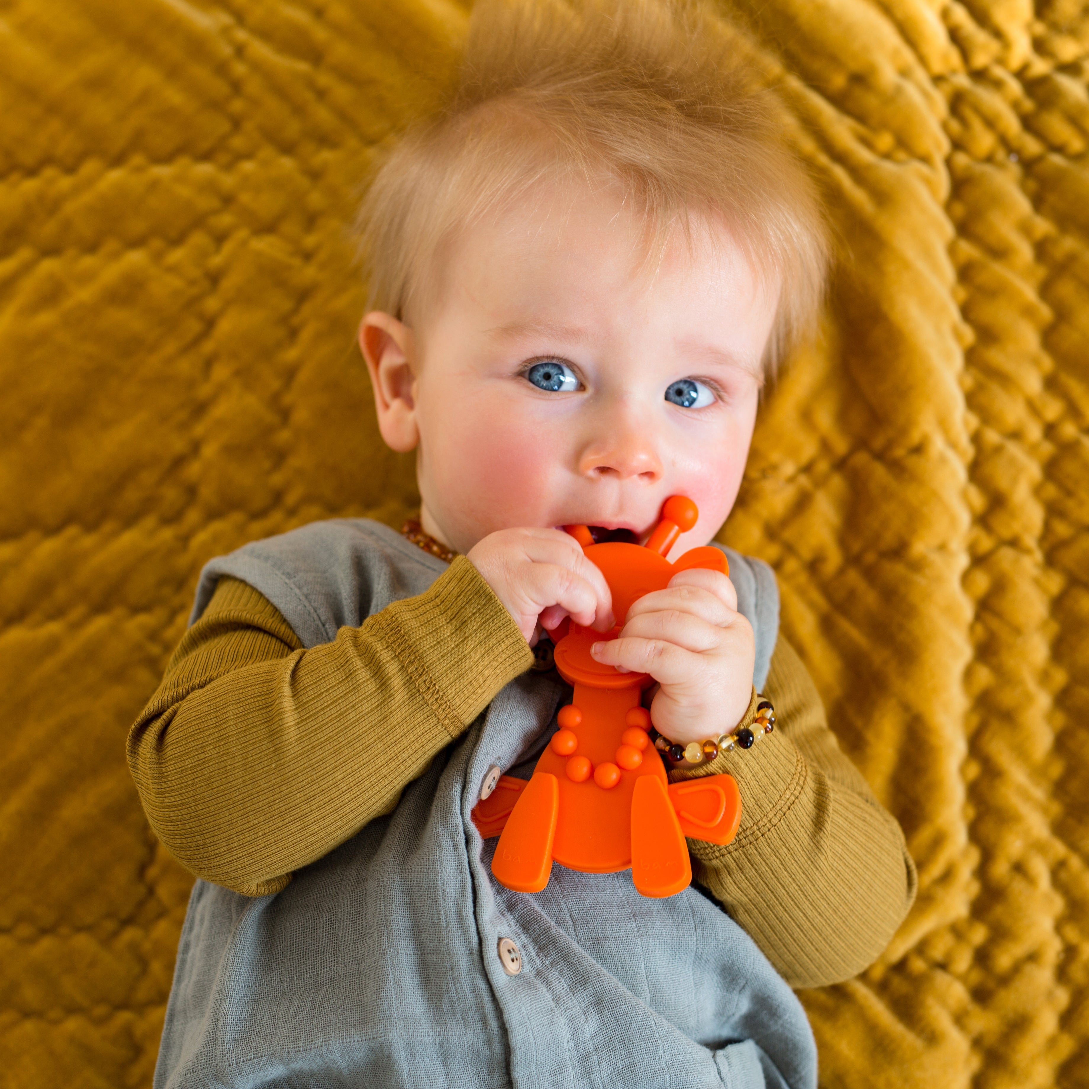 Little bamBAM Baby Teething Toy – Orange SpadezStore
