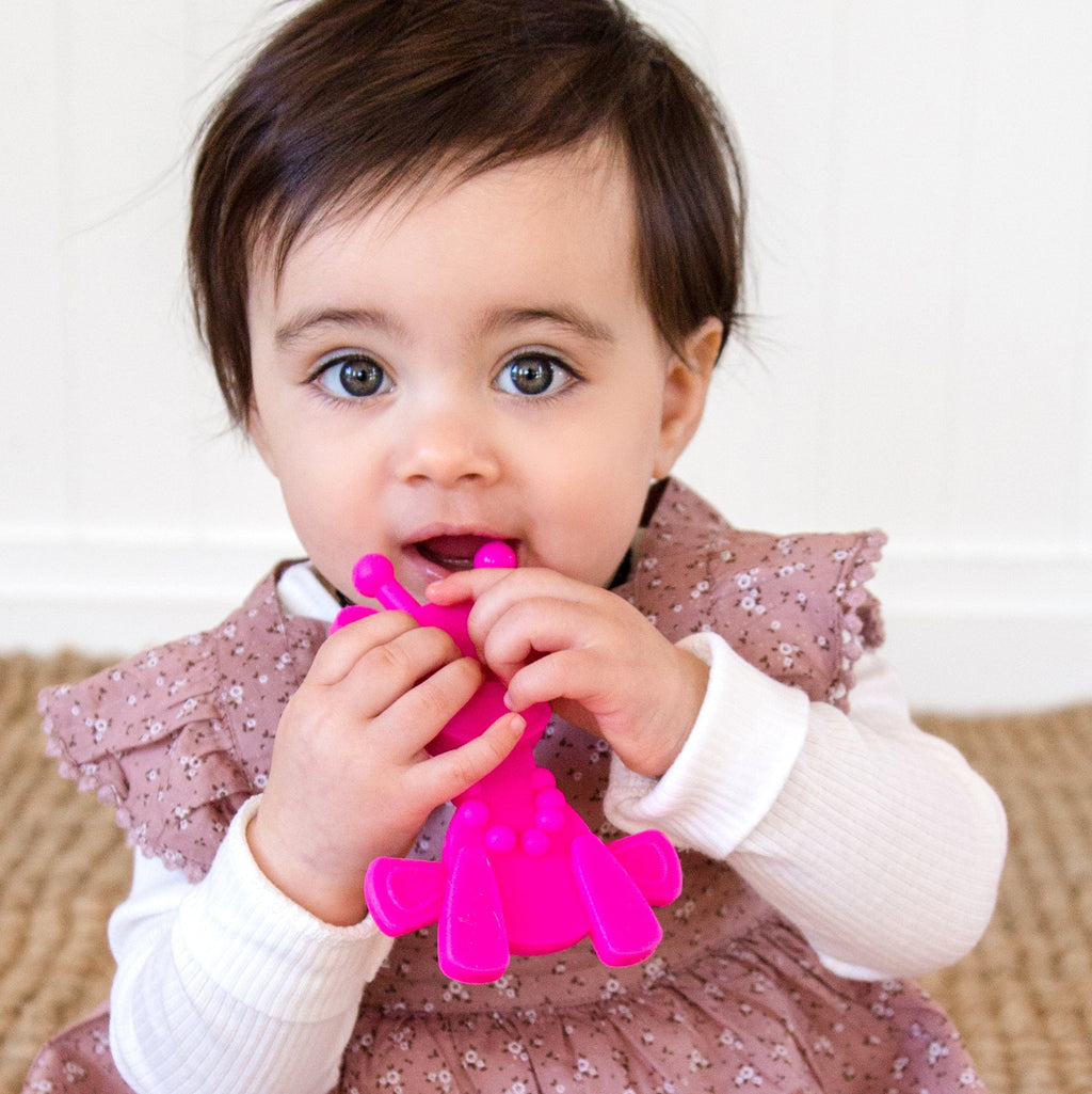 Little bamBAM Baby Teething Toy - Magenta SpadezStore