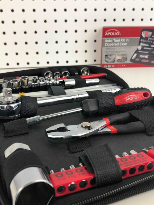 Apollo Tools 56 Piece Metric Auto Tool Set In Zipper Case - DT9775 SpadezStore