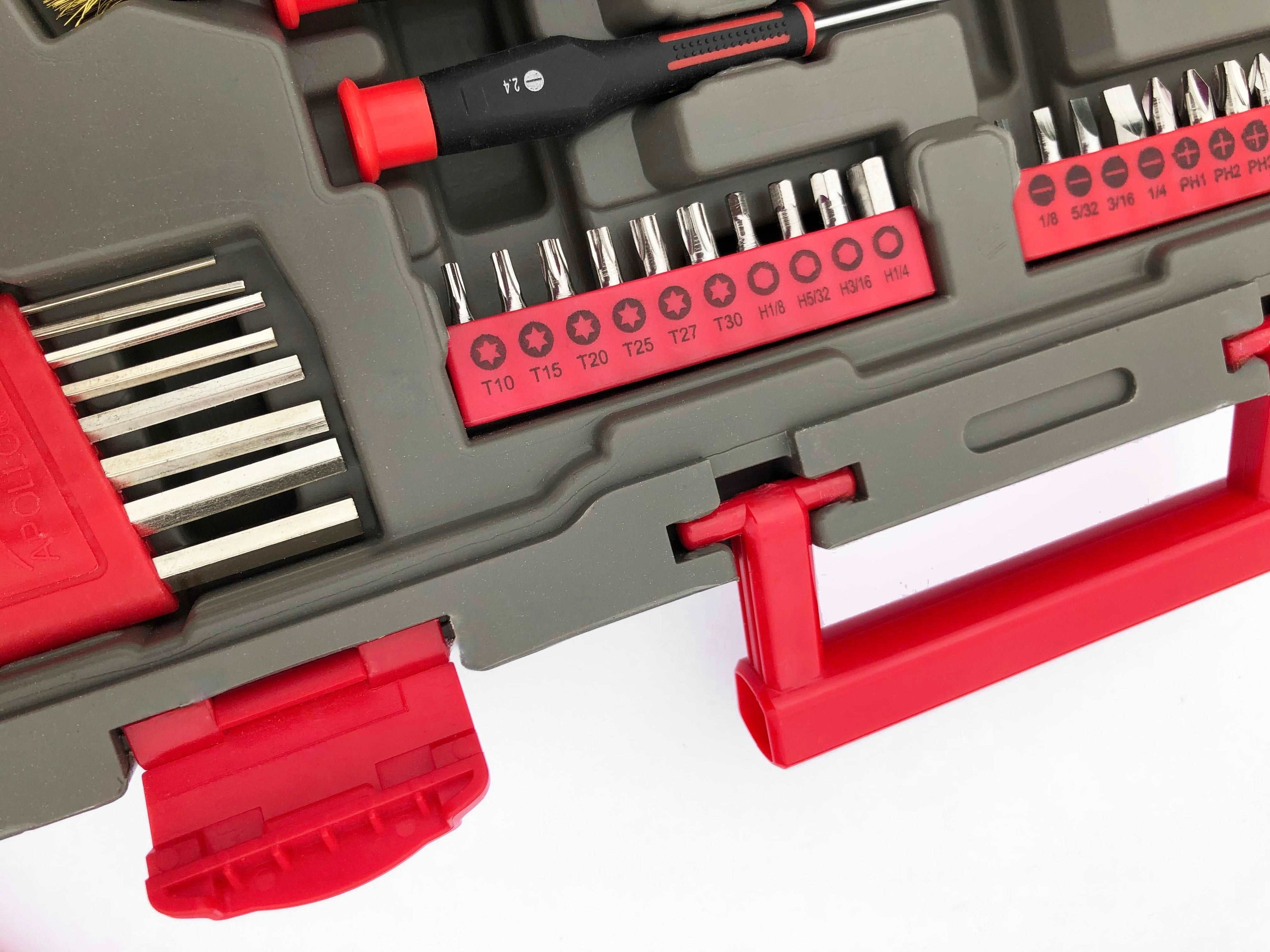 Apollo Tools 95 Piece Mechanics Tool Set in Metric and SAE for Small Engine, Mechanical and General Repairs – DT1242 SpadezStore