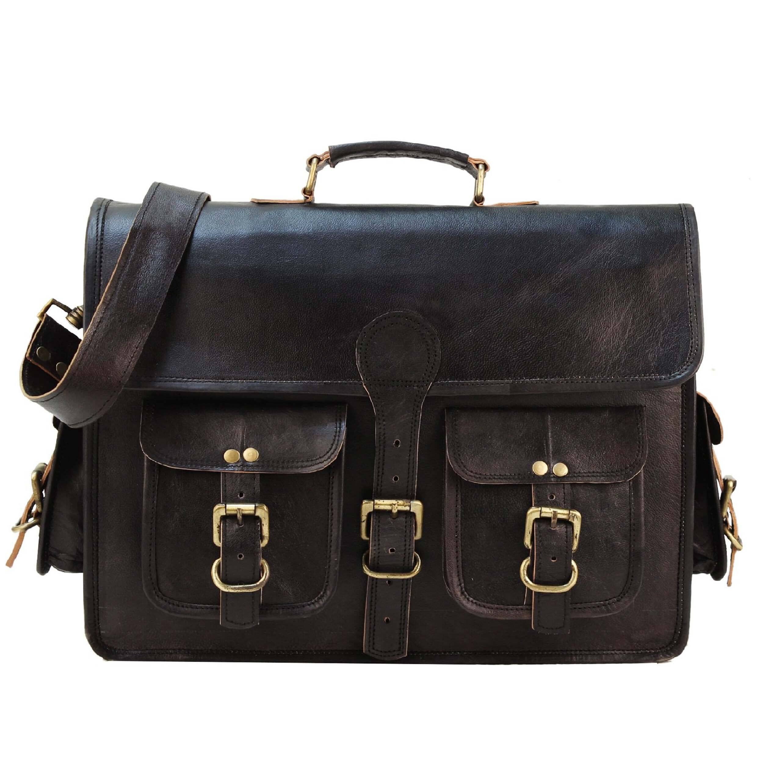 Classy Leather Bags The Vintage Black - Thumbnail 5
