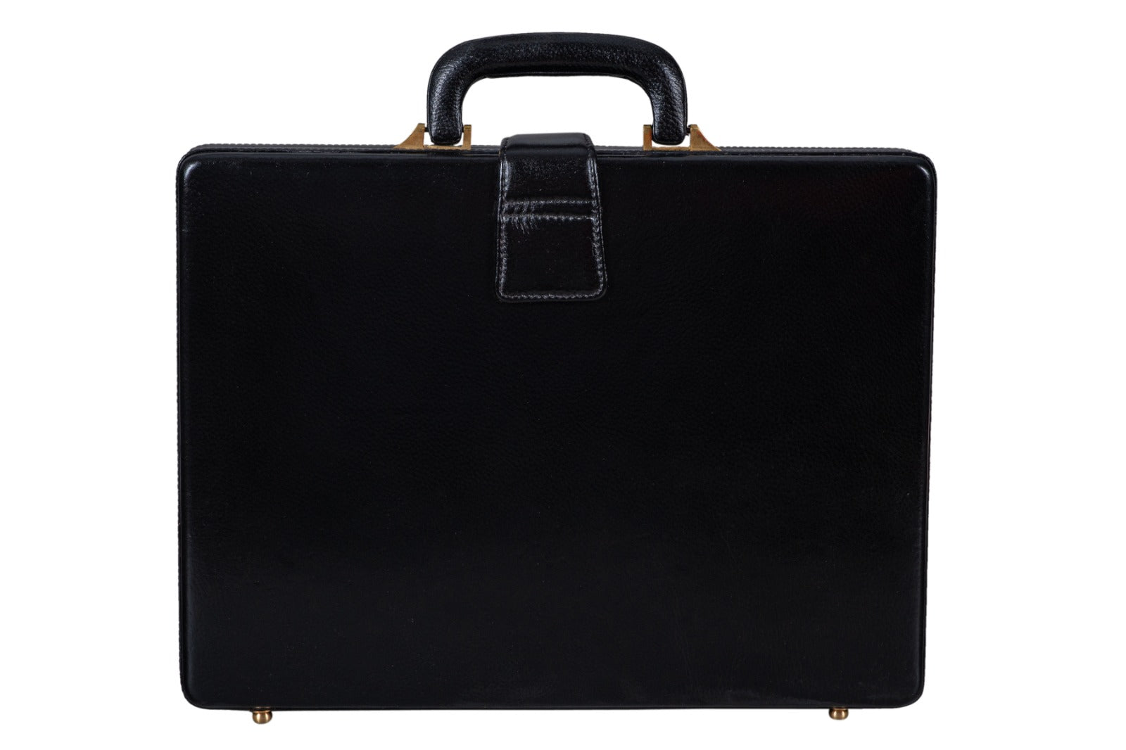 Classy Leather Bags Leather Executive Men's Leather Attache Briefcase - Black
