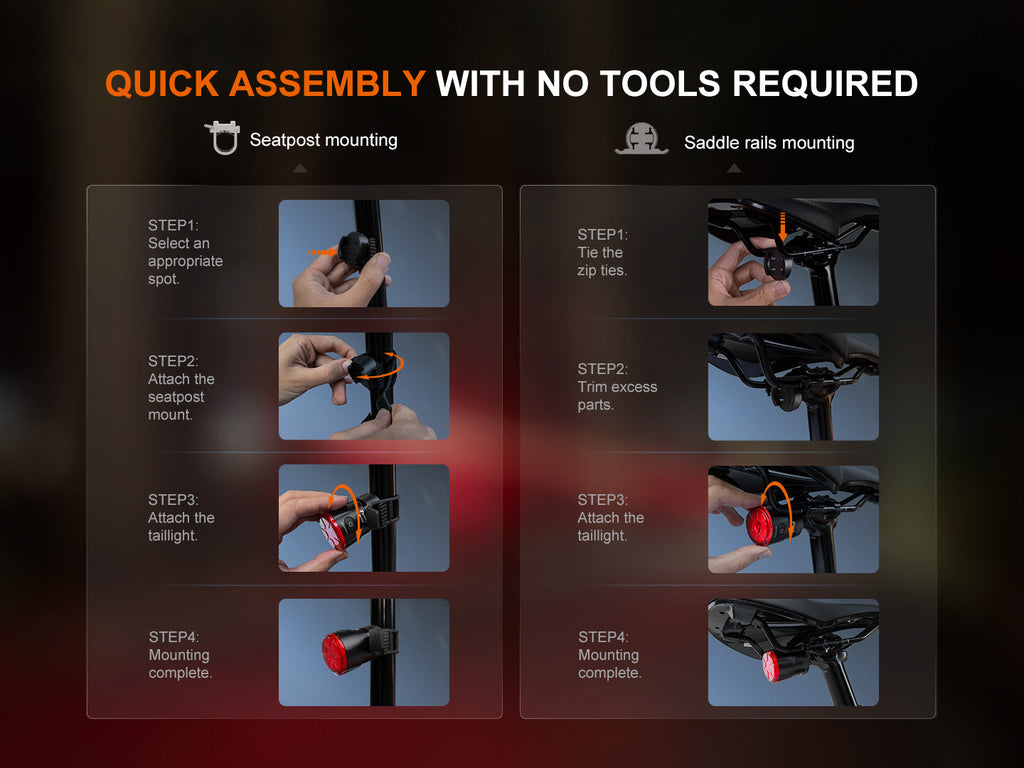 Fenix BC06R Smart-Brake Bicycle Taillight SpadezStore