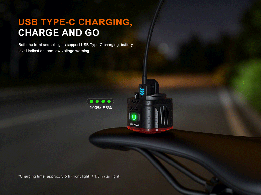 Fenix BC28R Smart Head & Tail Bike Light Combo SpadezStore