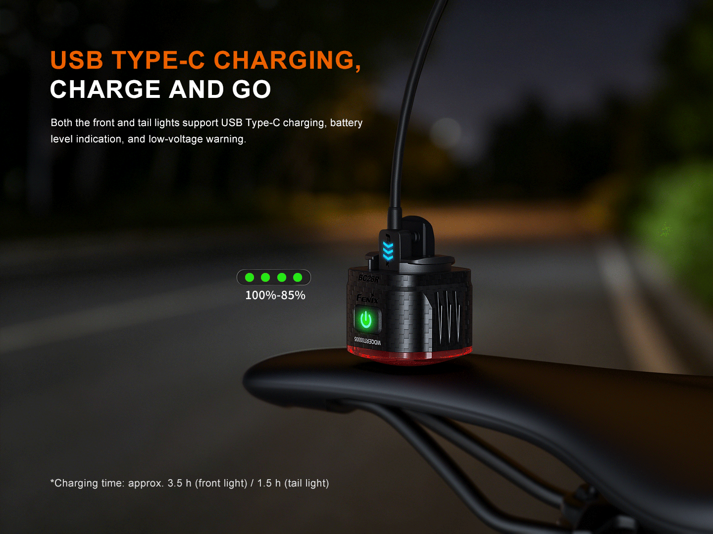 Fenix BC28R Smart Head & Tail Bike Light Combo SpadezStore