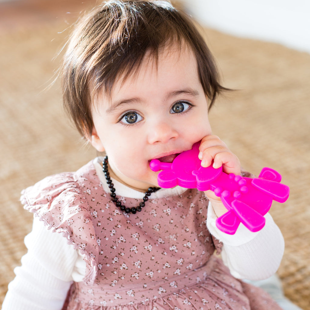 Little bamBAM Baby Teething Toy - Magenta SpadezStore