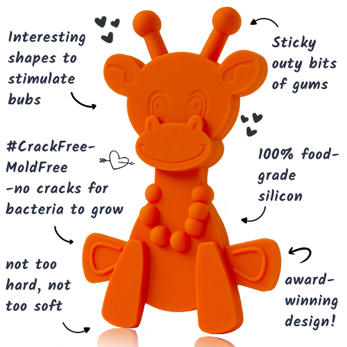 Little bamBAM Baby Teething Toy – Orange SpadezStore