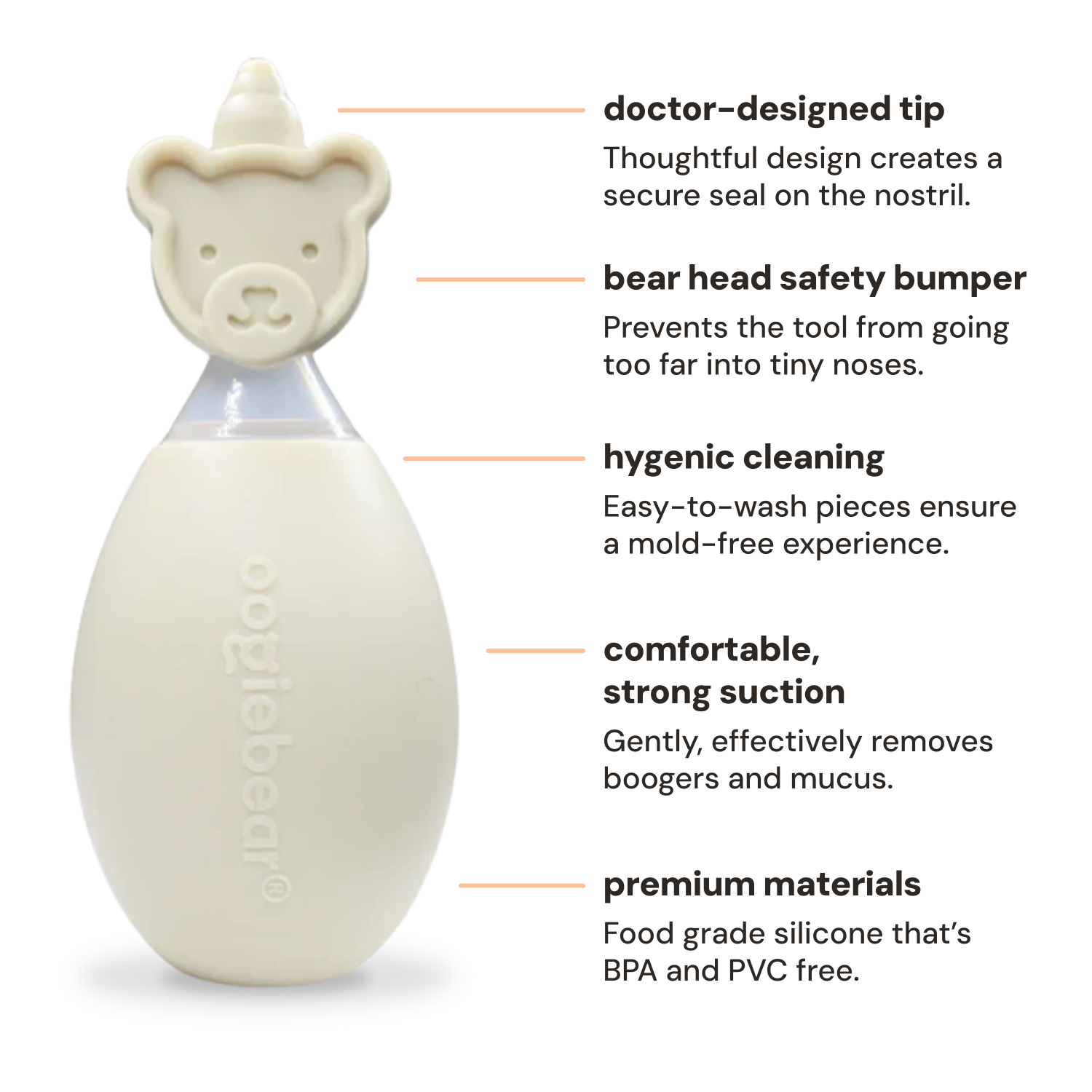 Oogiebear baby nose and ear cleaning kit SpadezStore