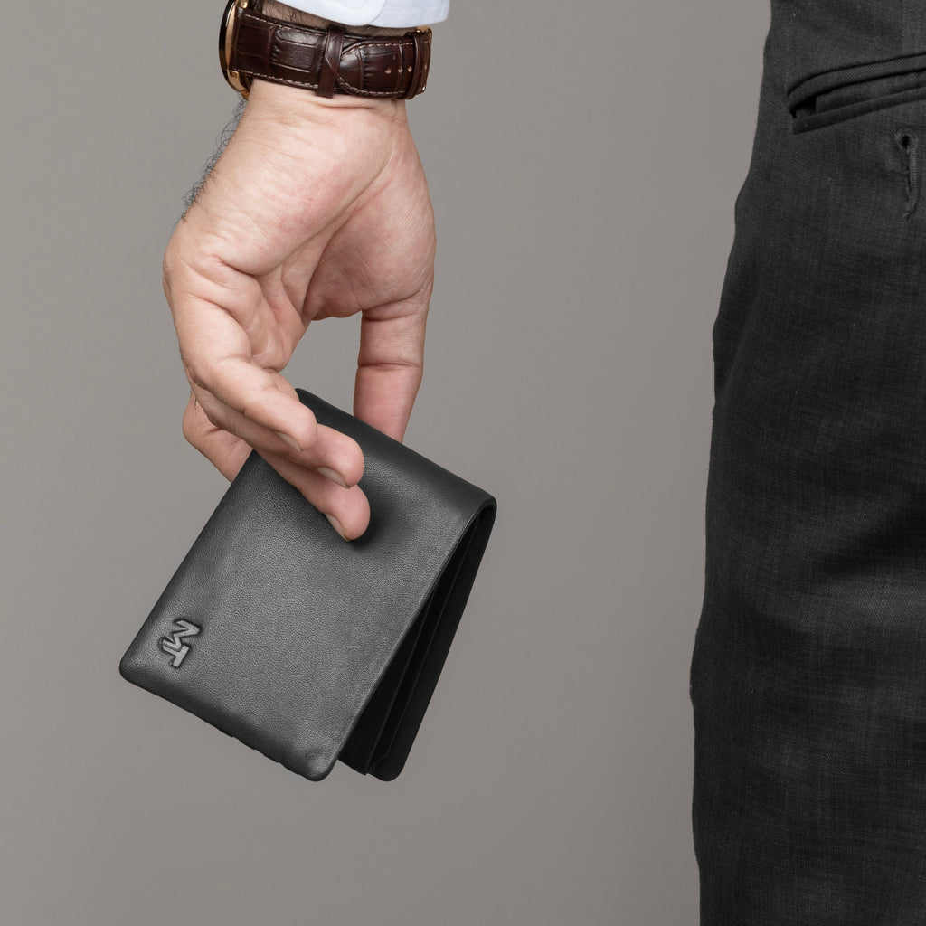 Classy Leather Bags Black Kodiak Billfold SpadezStore