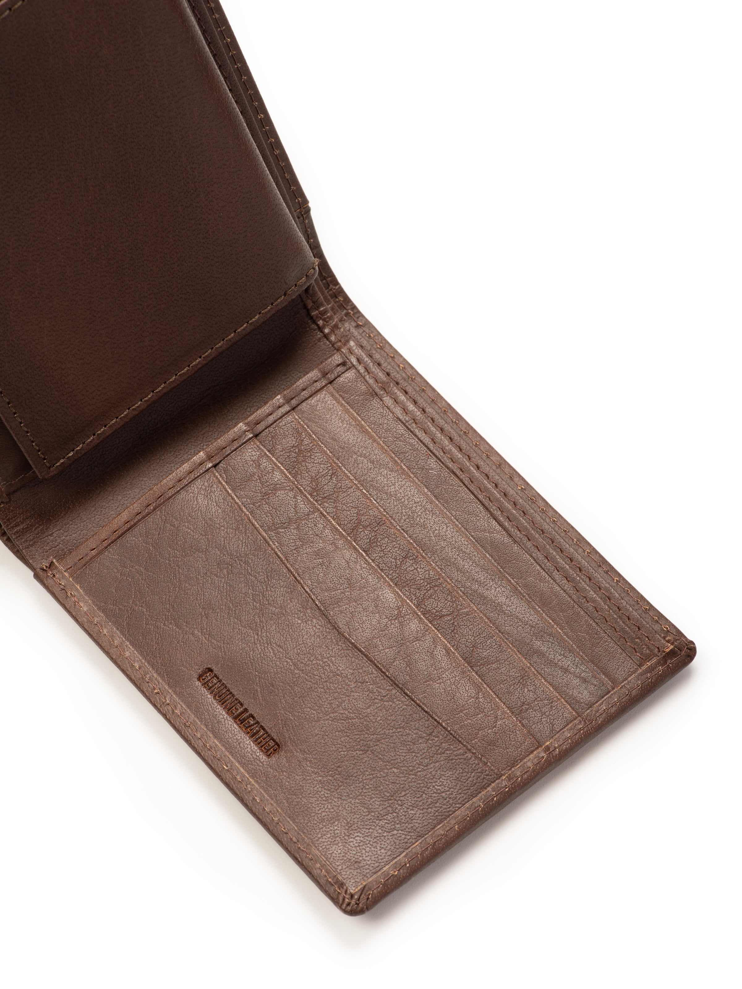 Classy Leather Bags Wealth Ward Brown Bi-folded Wallet