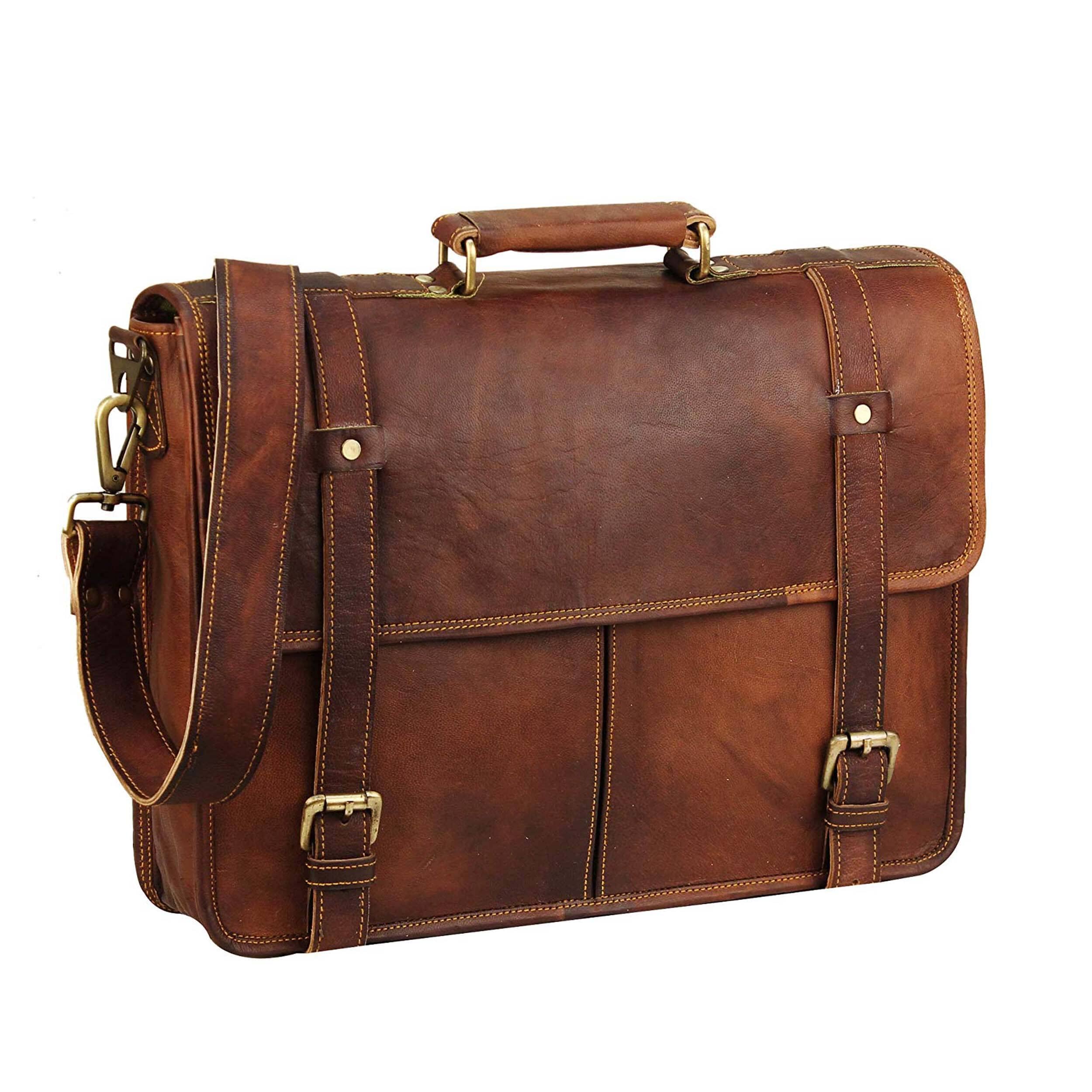 Classy Leather Bags The Chicago Messenger SpadezStore