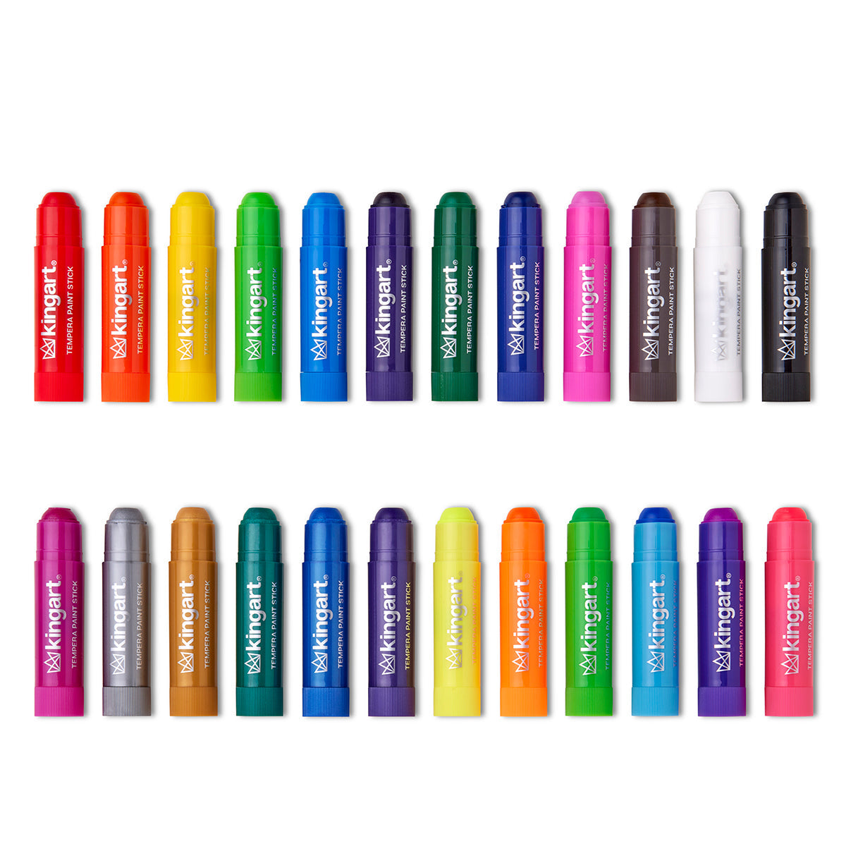 KINGART Tempera Paint Sticks – 24 Colors