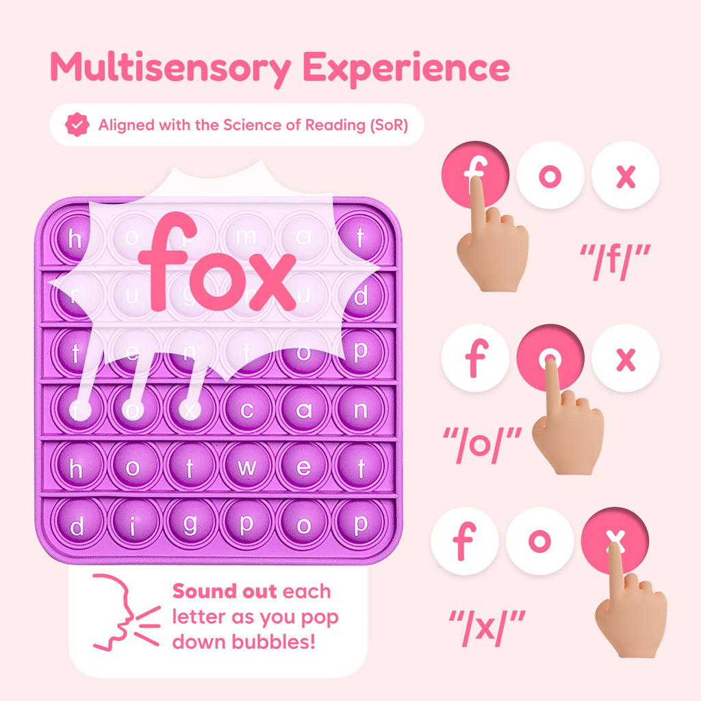 The Fidget Games 6 Extra CVC Fidget Mats Word Pop SpadezStore