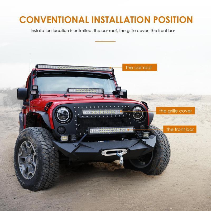 Auxbeam V-Series RGB Color Changing Off Road LED Light Bar
