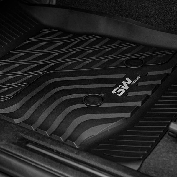 3W Chevrolet Traverse 2018-2023 ONLY for Bucket Seat 2-Row Custom Floor Mats TPE Material & All-Weather Protection-/ SpadezStore