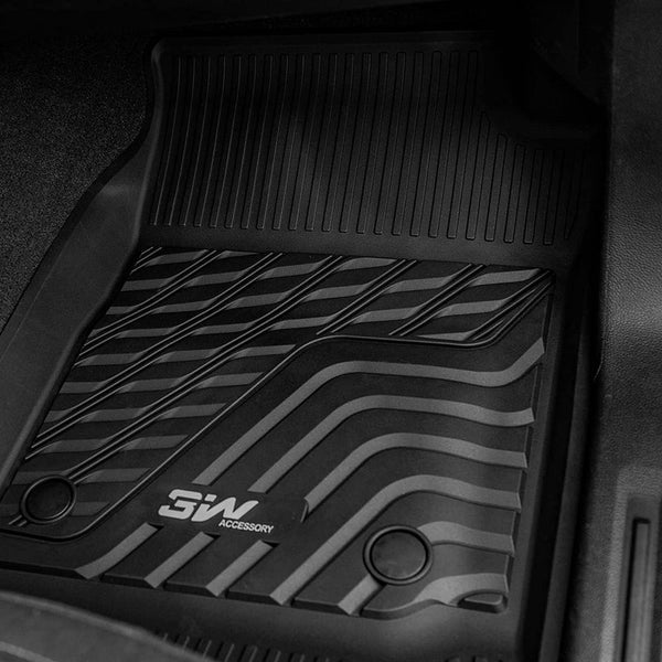 3W Chevrolet Traverse 2018-2023 ONLY for Bucket Seat 2-Row Custom Floor Mats TPE Material & All-Weather Protection-/ SpadezStore