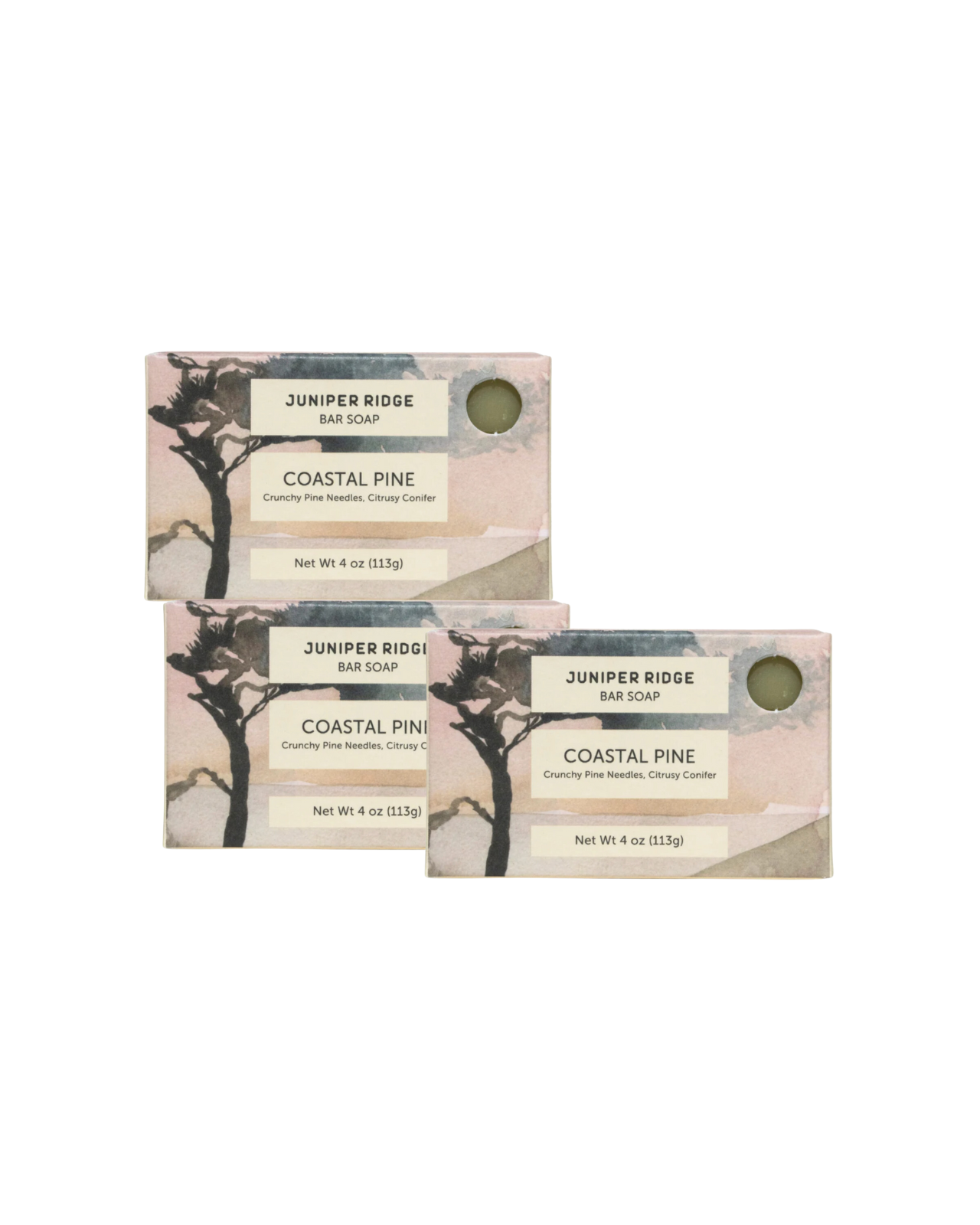 Juniper Ridge Coastal Pine Bar Soap 3-Pack SpadezStore