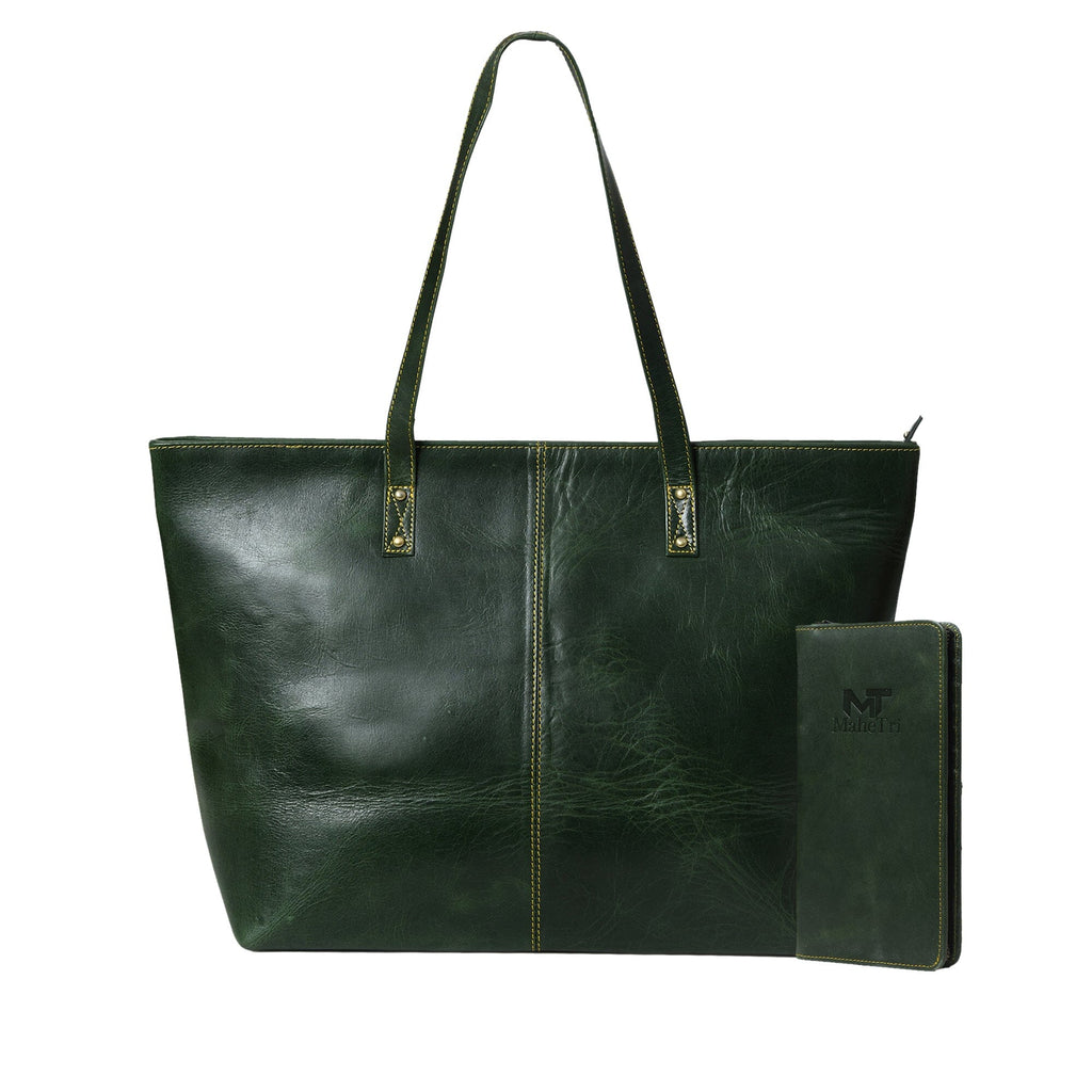 Classy Leather Bags Kim & Blair Combo - Green SpadezStore