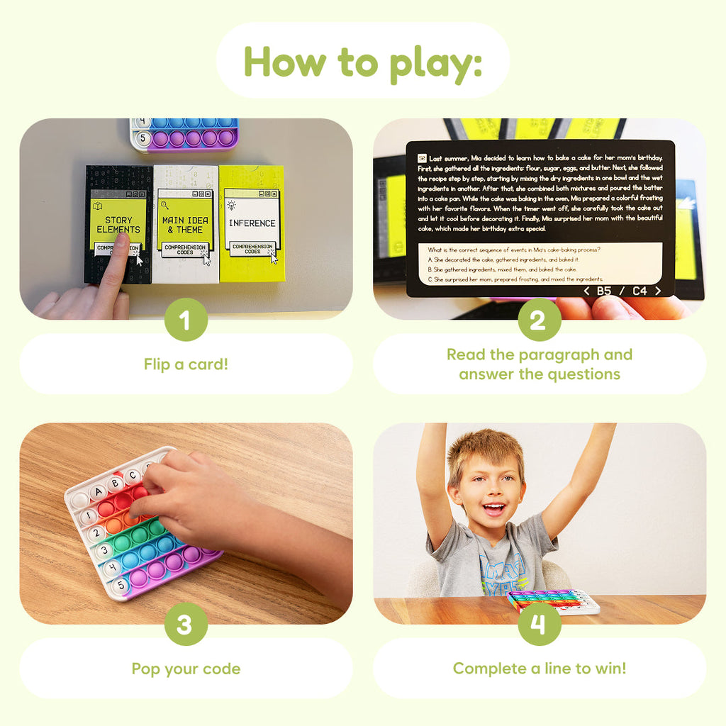 The Fidget Games Comprehension Codes