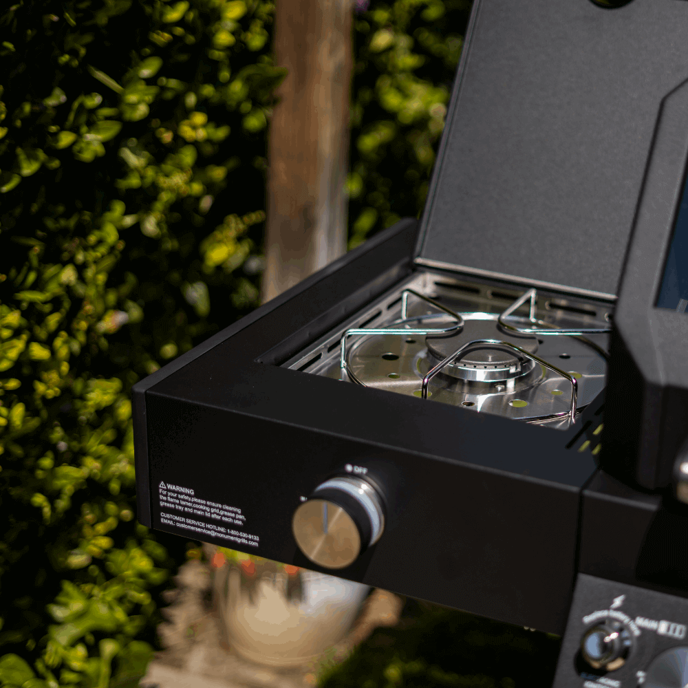 Monument Grills Denali 425 | Black Smart Tech Propane Gas Grill SpadezStore