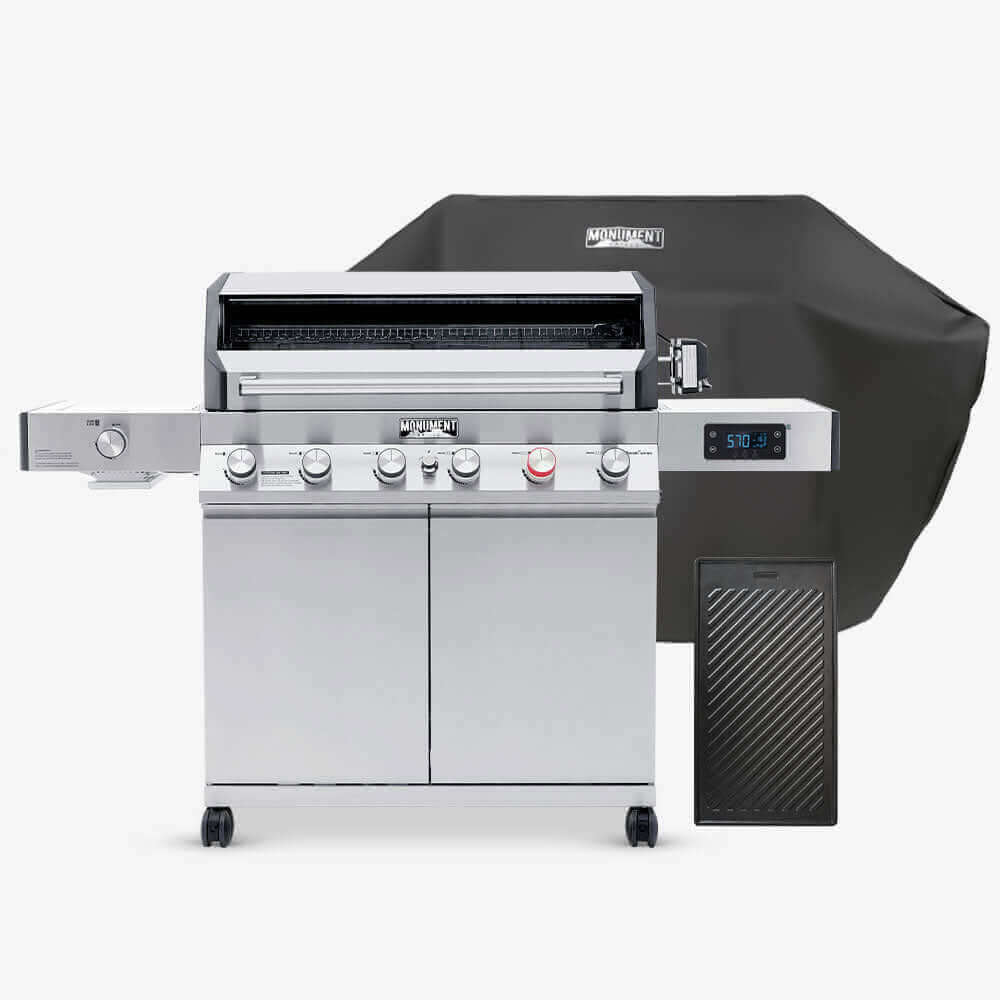 Monument Grills Denali 605Pro | Stainless Smart Propane Gas Grill SpadezStore