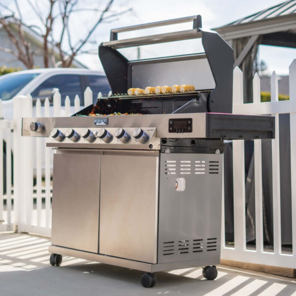 Monument Grills Denali 605 | Stainless Smart Tech Natural/Propane Gas Grill SpadezStore
