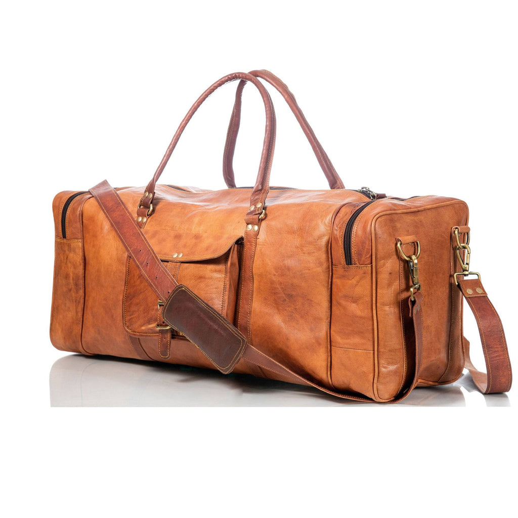 Classy Leather Bags The Fletcher Duffel SpadezStore