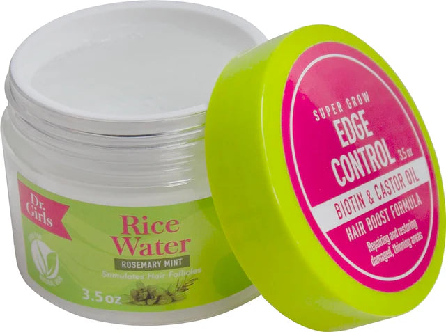 Dr. Girls Rice Water Rosemary Mint Edge Control 3.5oz SpadezStore