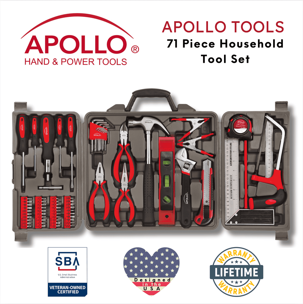 Apollo Tools 71 Piece Household Tool Kit - DT0204 SpadezStore