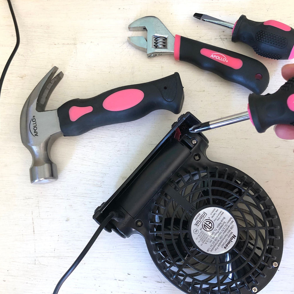 Apollo Tools Four Piece Stubby Tool Set - Pink- DT0240P SpadezStore