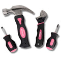 Apollo Tools Four Piece Stubby Tool Set - Pink- DT0240P SpadezStore