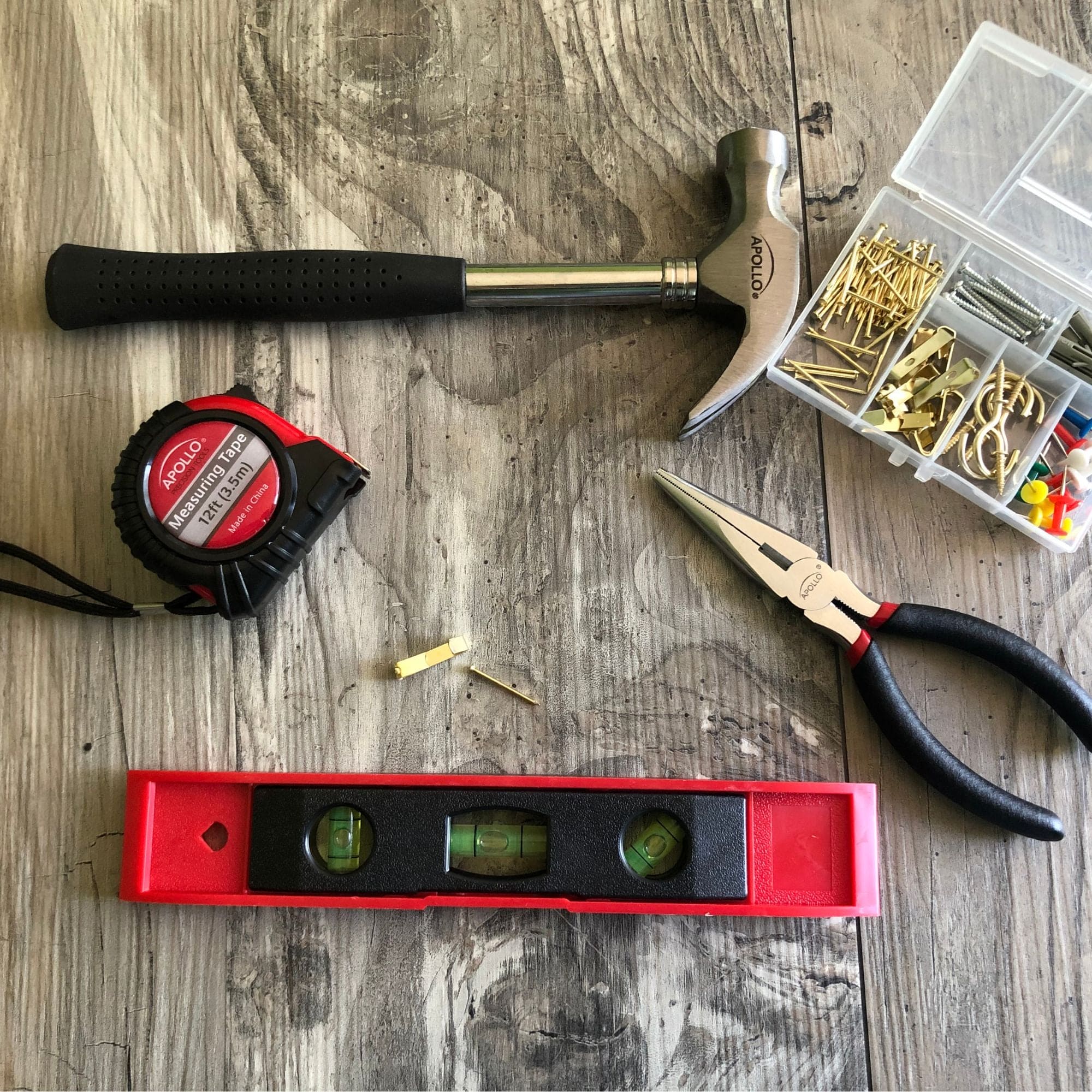 Apollo Tools 161 Piece Household Tool Kit with Convenient 3.6 Volt Lithium Ion Cordless Screwdriver - DT0739 SpadezStore