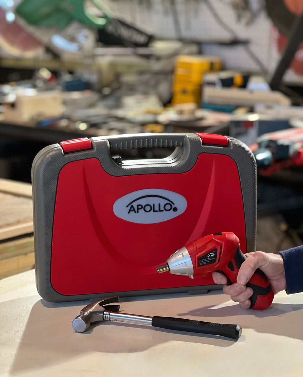 Apollo Tools 135 Piece Household Tool Set with Pivoting Dual-Angle 3.6 Volt Lithium-Ion Cordless Screwdriver - DT0773 SpadezStore